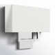 Willow 2 Light Steel Dimmable Corner Wall Light