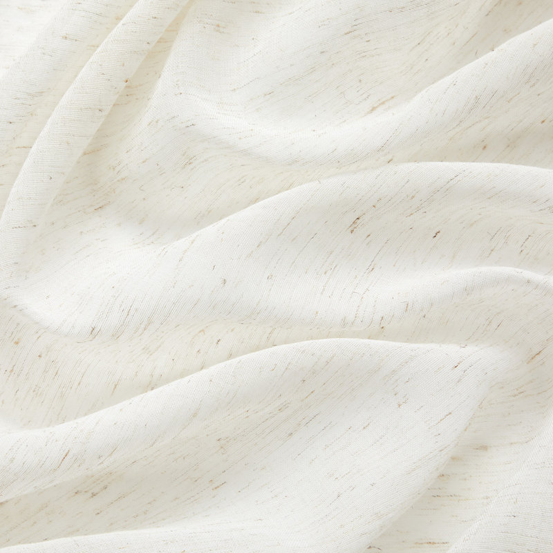 Linen Semi-Sheer Grommet Curtain Panels, 54" W x 84" L, Natural Linen