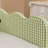 Cozy Gingham Daybed With Trundle Twin Size Sofa Bed No Box Spring Needed, With USB Port And Adorable Wave Shaped, Linen Fabric, Green-616029215
