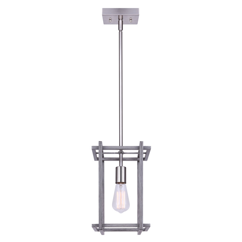 Luminaire suspendu rectangulaire 1 lumière Ajavian