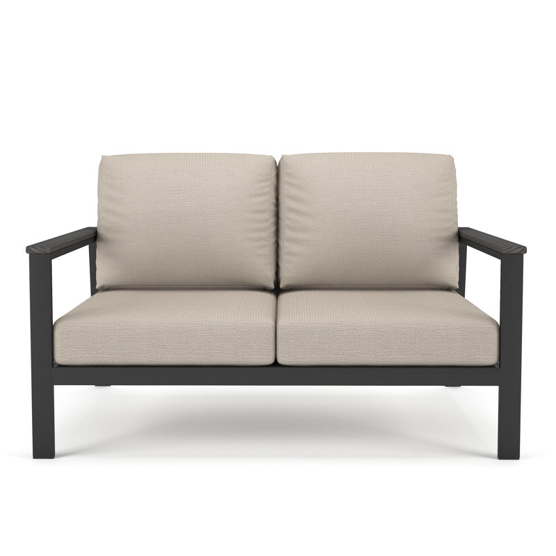 Townsend Loveseat with Sunbrella® Cushion, Gray, Cast Silver Sunbrella®