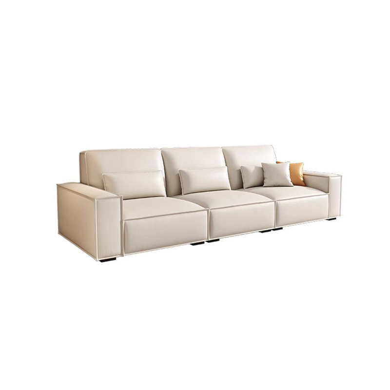 Modern simple tofu block sofa, 34.64" H x 114.17" W x 37.4" D, 4