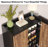 Shoe Cabinet With Doors, 5 Tiers Shoe Storage Organizer, Accent Cabinet-1787364276