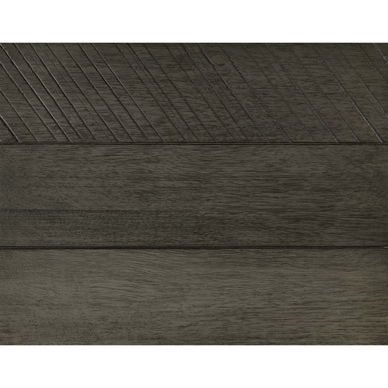 Commode contemporaine à 6 tiroirs en bois d'acacia massif, pieds en métal et lattes pour un décor de chambre à coucher moderne