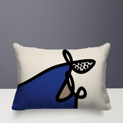 Jai Abstract Reversible Indoor/Outdoor Lumbar Pillow