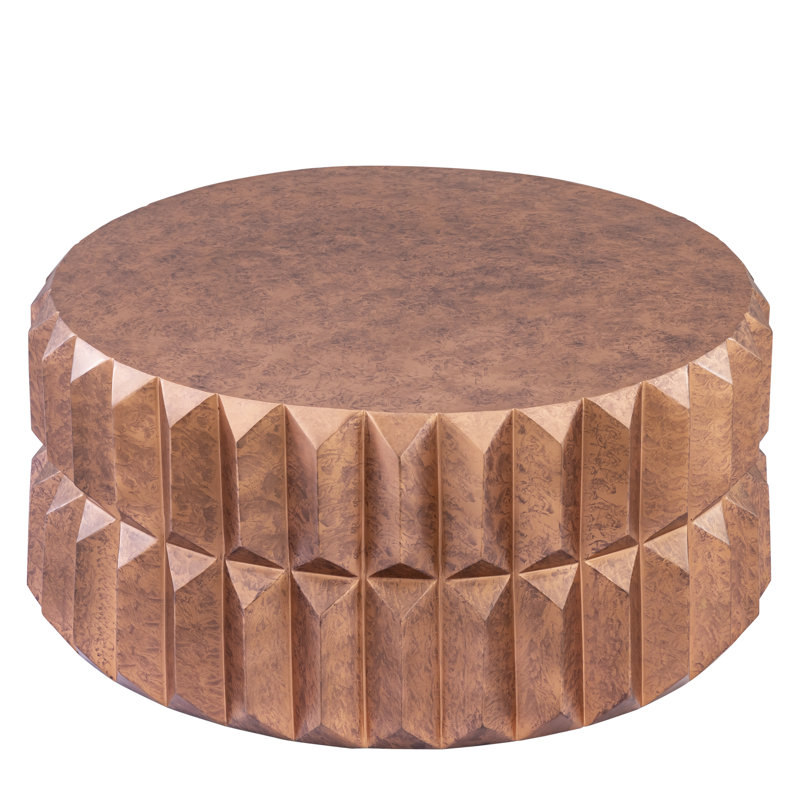 Table basse Verasha, cuivre antique, Cuivre