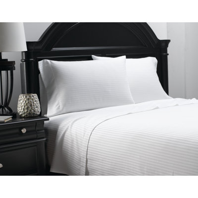 Martex Millennium Sheets 250 Stripe Fitted Sheet