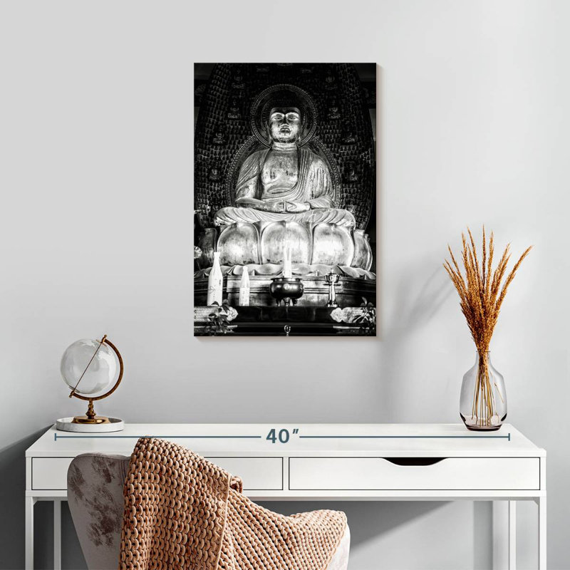 Bouddha doré japonais Adella I, H 24 po x l 16 po