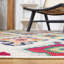 Tapis géométrique beige / bleu / jaune Hertzler-1313267961