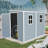 Storage shed with Floor, Two Windows and Lockable Doors-108295291