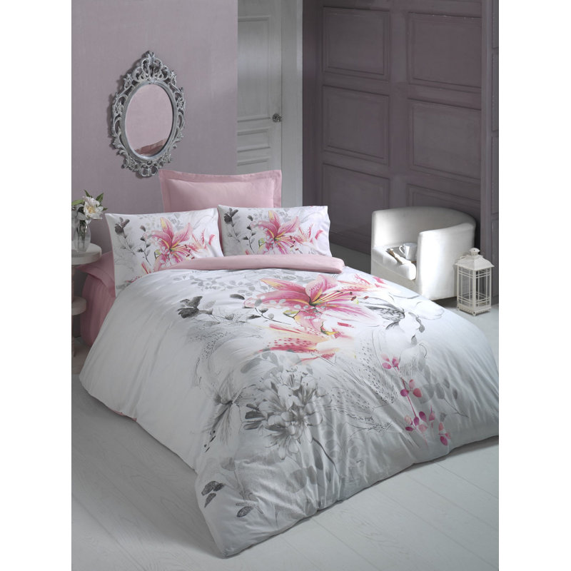 Ensemble de housse de couette 100% coton 4 pièces Pinar