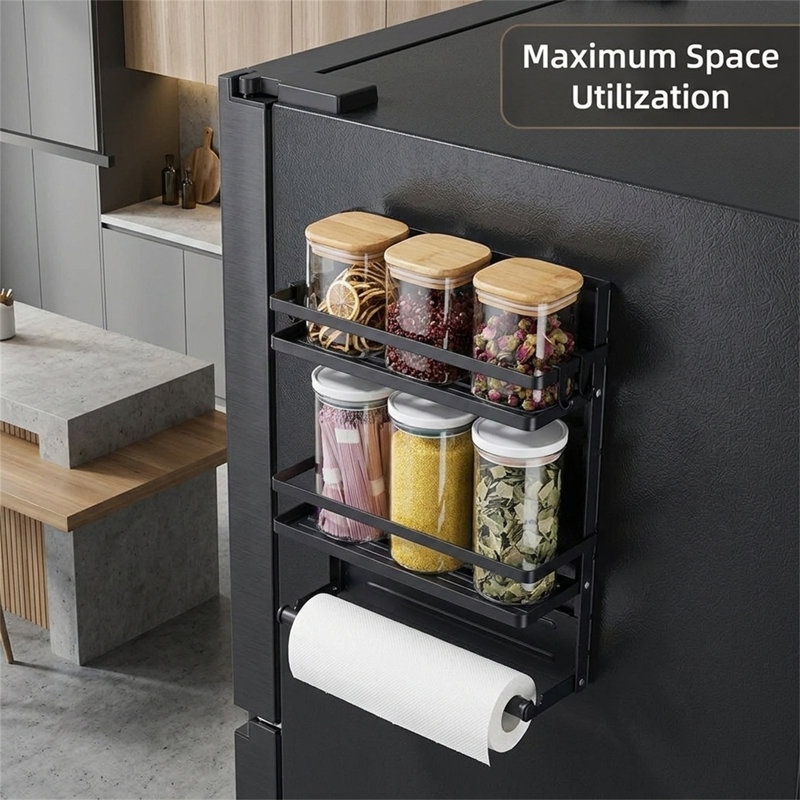 Double-tier Foldable Refrigerator Shelf (magnetic)