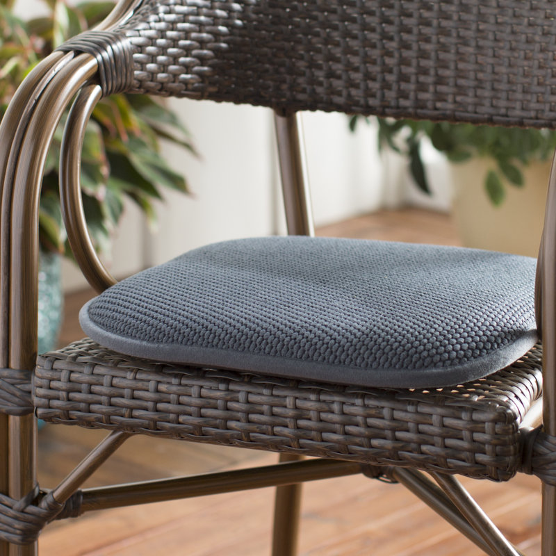Outdoor 1.65'' Dining Chair Cushion, Charcoal