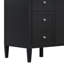 Meuble-lavabo autoportant de 122 cm (48 po) avec comptoir en composite, 6 tiroirs et 2 portes à fermeture amortie, noir-1790724781-1790724782