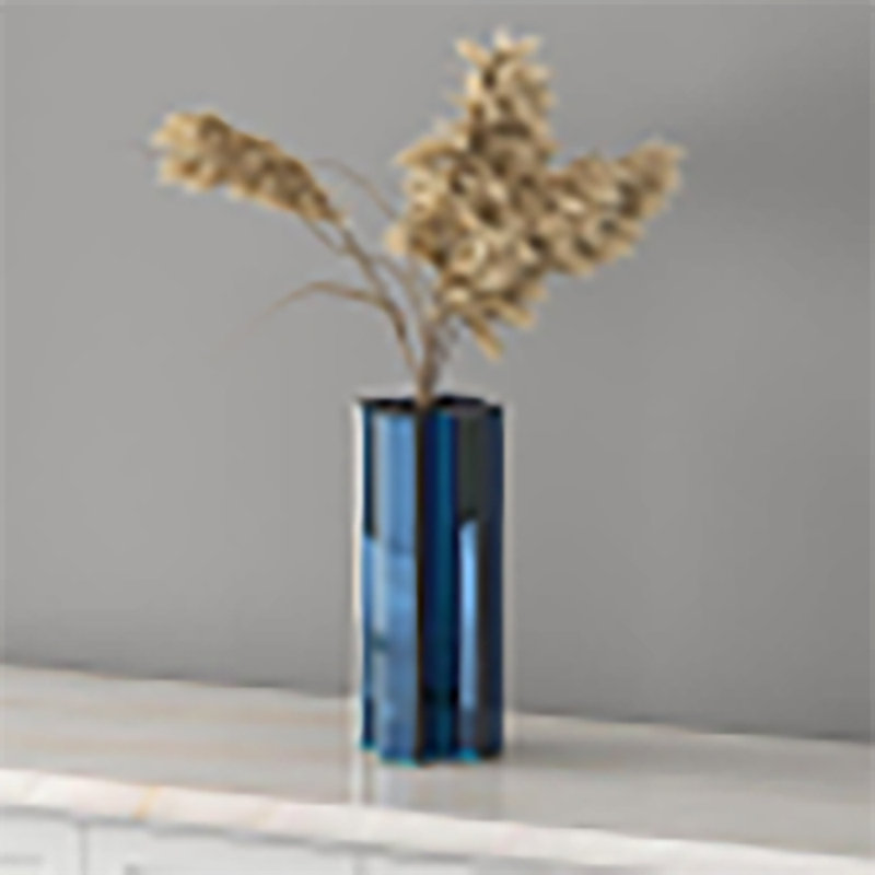Decorative Vase  for Dried Flower 12x30cm, Blue
