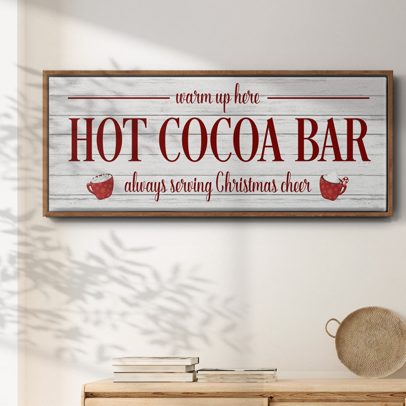 Hot Cocoa Bar- Framed Canvas