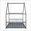 Structure de lit simple en métal - Aucun sommier requis, noir, capacité de 350 lb