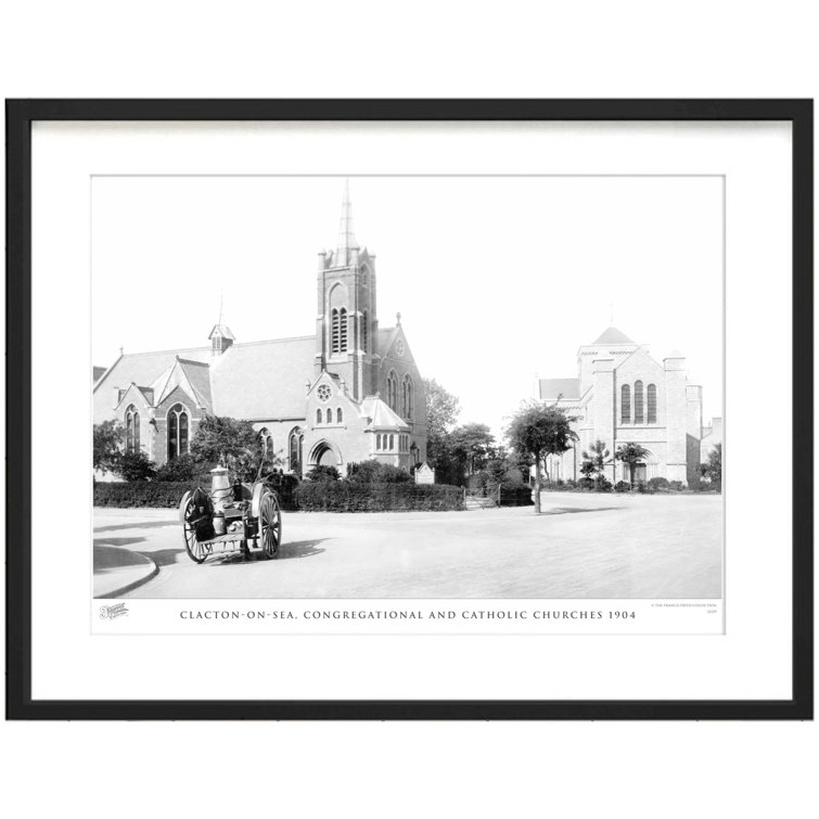 Clacton On Sea, Congregational And Catholic Churches 1904 by Francis Frith - Single Picture Frame Print
