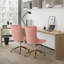 Chaise de bureau en velours et capitonnée-1112005692