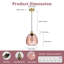  Luminaire suspendu moderne en verre 1 lumière l 9,45 po-121479287