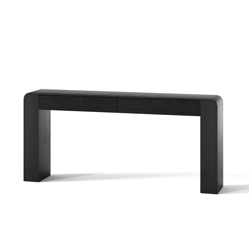 Console cannelée, Natural Wood, Natural Wood, Natural Wood
