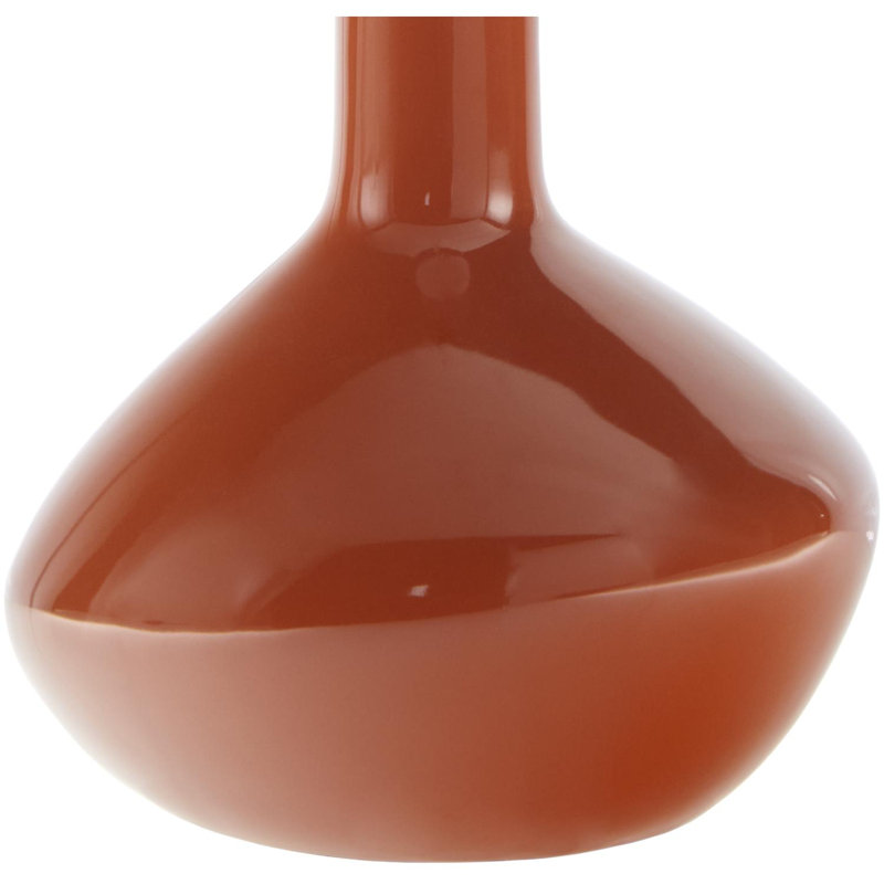 Lampe de table d'appoint Terae, Orange brûlé, Blanc
