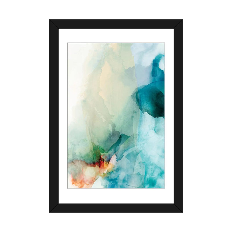 Aversion I par Sisa Jasper - Estampe numérique sur toile tendue avec châssis, Papier d'art encadré noir, Blanc