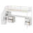 Jaxsten Twin Size Loft Bed Frame with Built-in Desk and Double Storage Drawers-732394397