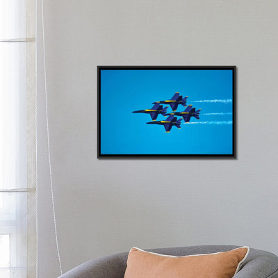 « blue anges flying », reproduction de photo sur toile