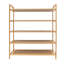 5-Tier 15 Pair Solid Bamboo Shoe Rack