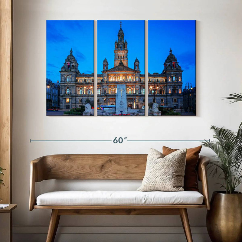 Lilie Glasgow City Chambers, H 32 po x l 50 po