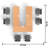 Tables Training Meeting Seminar Classroom 3Pc Beech Folding Industrial Caster Z-Base. Tables Connect.  Modesty Panel, Shelf, Power+Usb Outlet. Fold+Nest For Storage (Seating Not Included).
