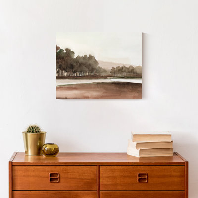 Campagne chaleureuse sur toile