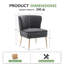 Chaise d'appoint en velours Tru-1276429201