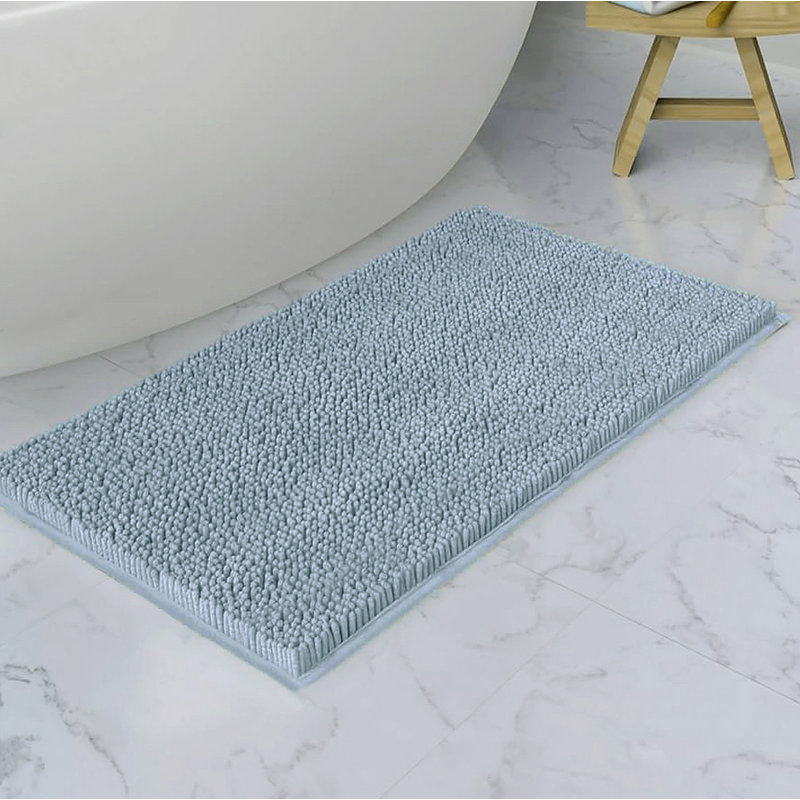 Tapis de salle de bain 36 po X24 po, Bleu ciel