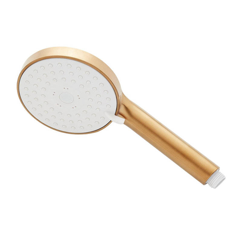 Round Paddle Multifunction Hand Shower 1.8 GPM, Brushed Gold