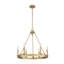 Lustre 6 lumières en laiton frotté Parker