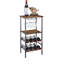 Fredricka 12 bouteilles en brun rustique / noir-1358804888