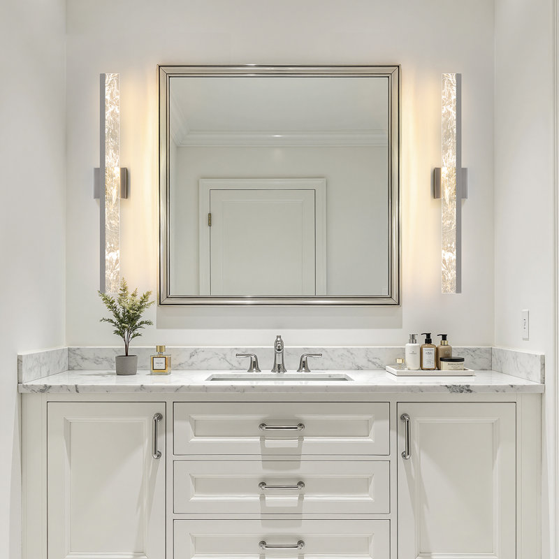 Morlon 32'' LED Dimmable Bath Bar, Satin Nickel