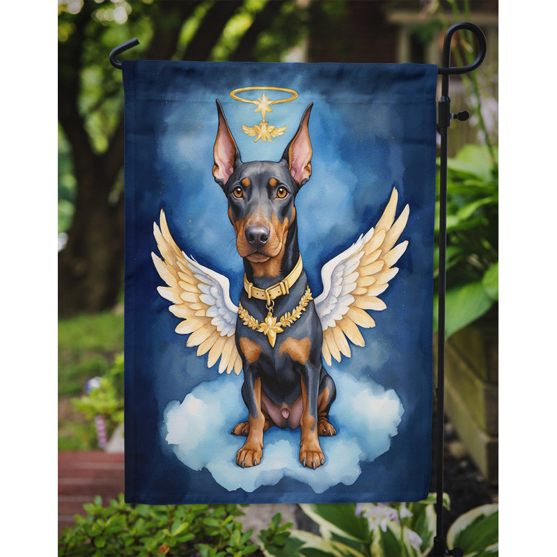 Drapeau Doberman Pinscher My Angel Garden