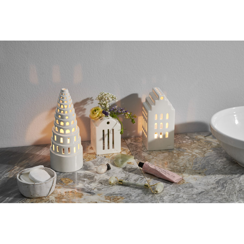 Urbania 8.9'' H Ceramic Tabletop Lantern