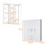 Armoire blanche 2 portes tout-en-un