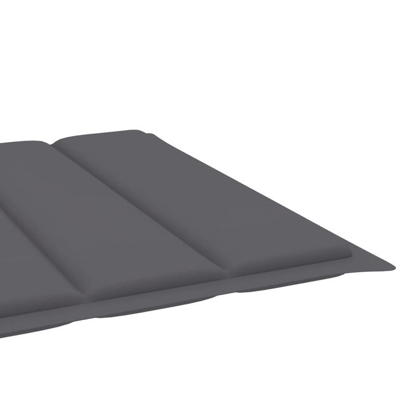 Currin Outdoor Chaise Lounge , Cushion Included, Anthracite