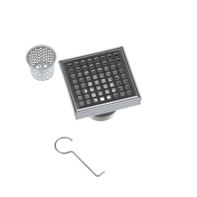 Square Shower Drain with Square Grate