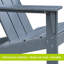 3 chaises Adirondack d'extérieur 3 pièces