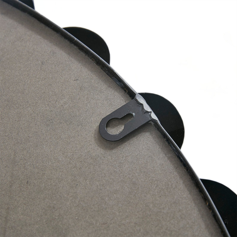 Miroir mural rond P 36 po, Noir