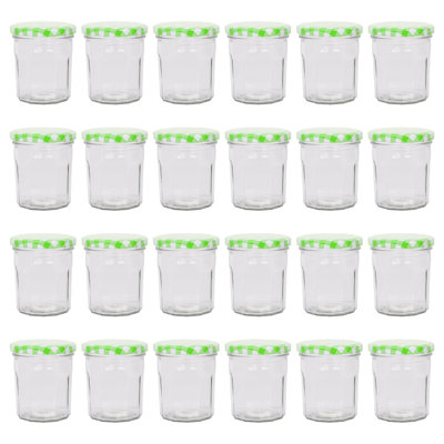 Argon Tableware Glass Jam Jars with Lids