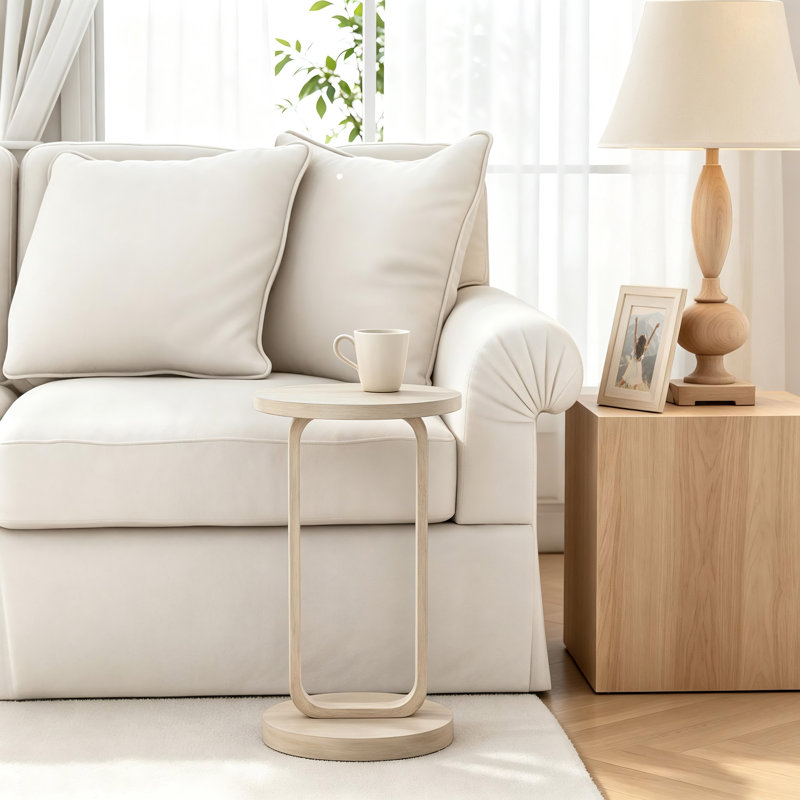 Table de bout Farmhouse Minimalist, White