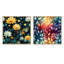 Esteban - Ensemble de 2 collages carrés botaniques abstraits-101846317-101846319