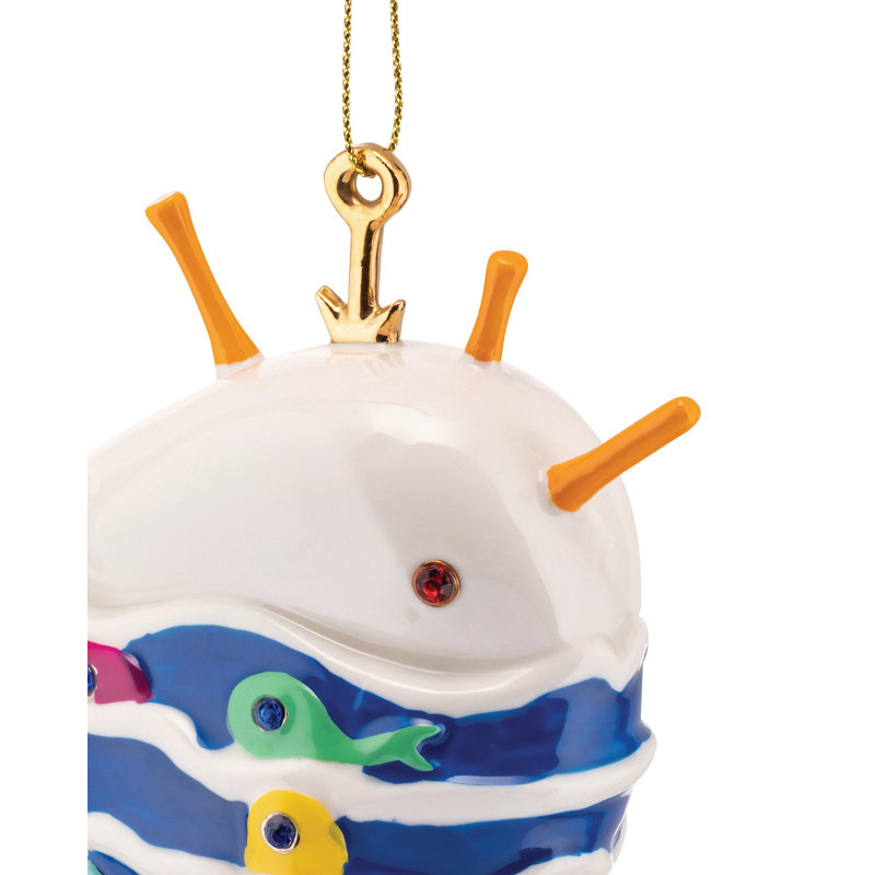 Bianca The Good Whale Hand-Decorated Porcelain Ornament